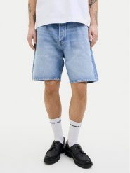 Jack & Jones Szorty jeansowe Tony 12269533 Niebieski Loose Fit. Niebieskie szorty męskie Jack & Jones, bez wzorów, z bawełny. Za 109.99 zł.