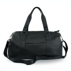 Skórzana torba weekendowa Solier SL40 Kellan czarna. Czarne torby sportowe męskie Solier, bez wzorów, ze skóry ekologicznej, przez ramię, duże. Za 358.99 zł.