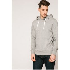 Jack & Jones - Bluza. Szare bluzy nierozpinane męskie Jack & Jones, l, bez wzorów, z bawełny, bez ramiączek, z kapturem. W wyprzedaży za 49.90 zł.