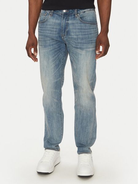 Armani Exchange Jeansy XM000049 AF13331 MB001 Niebieski Slim Fit. Niebieskie jeansy męskie Armani Exchange, bez wzorów, z bawełny. Za 339.99 zł.