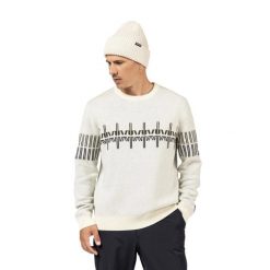 Sweter z okrągłym dekoltem Rossignol. Białe swetry męskie Rossignol, bez wzorów, bez kołnierzyka, bez ramiączek. Za 729.00 zł.