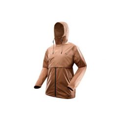 Kurtka wodoodporna NH500 brązowa męska. Kurtki męskie marki QUECHUA. Za 129.99 zł.