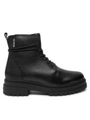 Tommy Hilfiger Kozaki Th Chunky Tl Lace Up Boot FM0FM05270 Czarny. Czarne buty zimowe męskie Tommy Hilfiger, bez wzorów, ze skóry, bez obcasa, bez zapięcia. Za 659.99 zł.