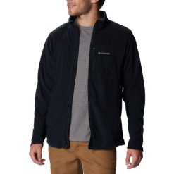 Bluza trekkingowa męska Columbia Klamath Range Full Zip. Czarne bluzy z polaru męskie Columbia, m, bez wzorów, z polaru, sportowe, bez ramiączek, bez kaptura. Za 201.99 zł.