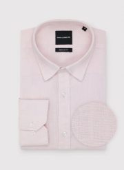 PAKO LORENTE - Lniana koszula męska w kolorze różowym. Czerwone koszule męskie Pako Lorente, na lato, l, bez wzorów, ze lnu, bez kołnierzyka, bez ramiączek. Za 299.99 zł.