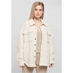 Polar z kapturem Urban Classics Sherpa. Białe bluzy z polaru męskie Urban Classics, m, bez wzorów, z polaru, bez ramiączek, z kapturem. Za 337.00 zł.