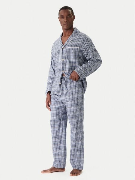 Polo Ralph Lauren Piżama 714754038010 Niebieski Regular Fit. Niebieskie piżamy męskie Polo Ralph Lauren, l, bez wzorów, z bawełny, bez kołnierzyka, bez ramiączek. Za 569.99 zł.