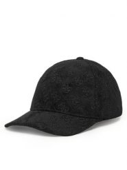Guess Czapka z daszkiem AM9581 POL01 Czarny. Czarne czapki męskie Guess, z aplikacjami, z materiału. Za 199.99 zł.