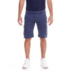 Szorty lekka z bawełna z kieszenie na co dzień. Niebieskie szorty sportowe męskie LEONE 1947 APPAREL, bez wzorów, z bawełny, sportowe. W wyprzedaży za 106.98 zł.