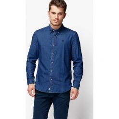 Timberland Koszula Ls Mumford River Classic Chambray , granatowy, rozmiar M. Niebieskie koszule męskie Timberland, m, bez wzorów, z bawełny, bez kołnierzyka, bez ramiączek. W wyprzedaży za 259.99 zł.