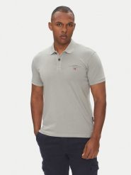 Napapijri Polo Elbas NP0A4GB4 Szary Regular Fit. Szare koszulki polo męskie Napapijri, m, bez wzorów, z bawełny, bez kołnierzyka, bez ramiączek. Za 199.99 zł.