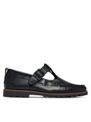Tommy Hilfiger Półbuty Hilfiger Light Lth Buckle Loafer FM0FM05846 Czarny. Czarne codzienne półbuty męskie Tommy Hilfiger, bez wzorów, ze skóry, bez obcasa, bez zapięcia. Za 569.99 zł.