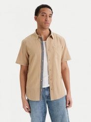 Quiksilver Koszula Time Box EQYWT04622 Beżowy Regular Fit. Brązowe koszule męskie Quiksilver, l, bez wzorów, z bawełny, bez kołnierzyka, bez ramiączek. Za 189.99 zł.