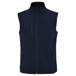 Męska Kamizelka Softshell Quebec. Niebieskie kurtki softshell męskie ROLY, m, bez wzorów, z softshellu, bez kaptura, trekkingowe. Za 122.99 zł.