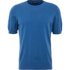 Drumohr Tshirt basic blu. Niebieskie t-shirty męskie Drumohr, z bawełny. W wyprzedaży za 394.50 zł.