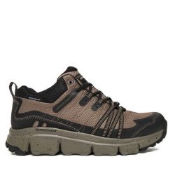 Trekkingi Skechers. Brązowe buty trekkingowe męskie Skechers, bez wzorów, bez zapięcia, trekkingowe. Za 339.99 zł.
