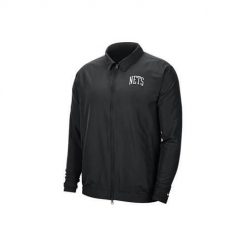 Kurtka treningowa męska Nike Nba Brooklyn Nets Essential. Czarne kurtki męskie Nike, m, bez wzorów, z syntetyku, bez kaptura, do biegania. Za 329.00 zł.