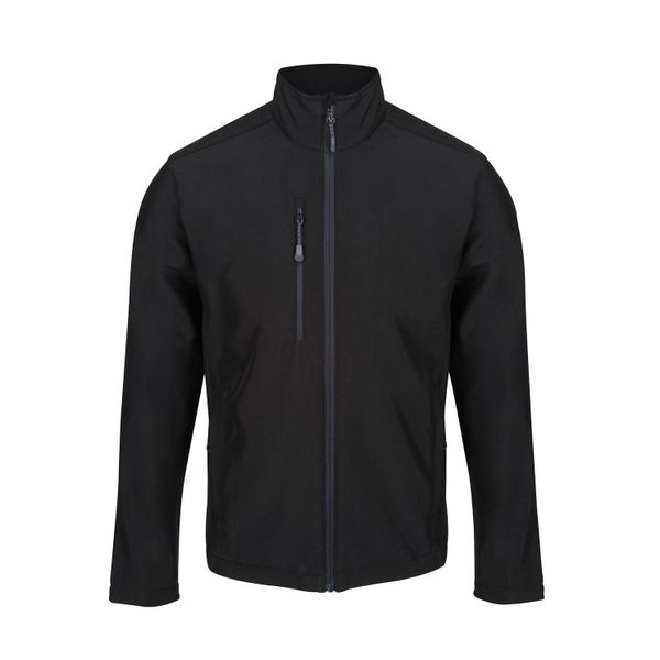 Męski Softshell Honestly Made. Czarne kurtki softshell męskie Regatta, m, bez wzorów, z softshellu, bez kaptura, trekkingowe. Za 254.99 zł.