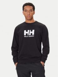 Helly Hansen Bluza HH Logo 54583 Czarny Regular Fit. Czarne bluzy nierozpinane męskie Helly Hansen, m, bez wzorów, z bawełny, bez ramiączek, bez kaptura. Za 299.99 zł.