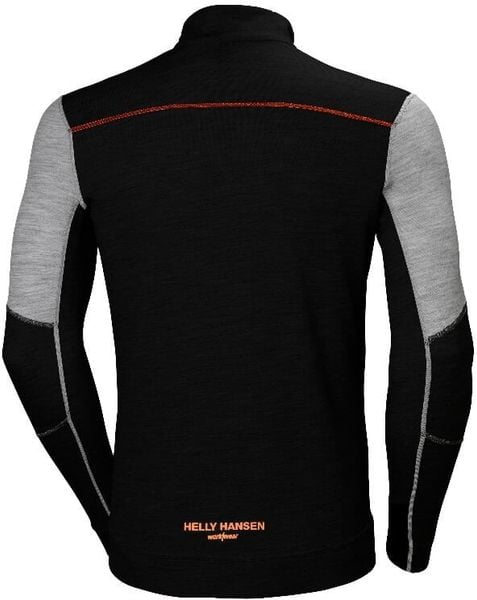 Helly Hansen Undershirt Lifa Merino Half Zip, grey/black M. Czarne bielizna termoaktywna męska Helly Hansen, m, bez wzorów, bez ramiączek. Za 267.96 zł.