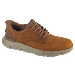 Buty do chodzenia męskie, Slip-Ins: Garza - Duran. Brązowe buty trekkingowe męskie Skechers, bez wzorów, sportowe, bez obcasa, bez zapięcia. Za 449.99 zł.