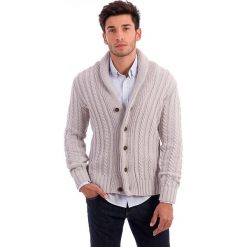 Sweter rozpinany w kolorze szarym. Szare kardigany męskie marki Polo Club, z dzianiny. W wyprzedaży za 295.95 zł.