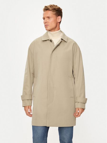 Only & Sons Trencz Mac 22030393 Beżowy Regular Fit. Brązowe płaszcze męskie Only & Sons, m, bez wzorów, z syntetyku, bez kaptura. Za 209.99 zł.