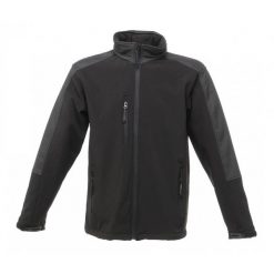 Męski Softshell Hydroforce Professional. Czarne kurtki softshell męskie Regatta, l, bez wzorów, z softshellu, bez kaptura, trekkingowe. Za 257.99 zł.