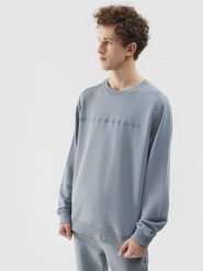 4F Bluza dresowa nierozpinana bez kaptura męska - szara M. Szare bluzy nierozpinane męskie 4f, m, bez wzorów, z bawełny, klasyczne, bez ramiączek, bez kaptura. W wyprzedaży za 79.99 zł.