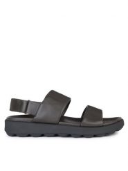 Geox Sandały U Spherica Ec6 U45GWC 00085 C6006 Brązowy. Brązowe sandały męskie Geox, ze skóry, bez zapięcia. Za 229.99 zł.