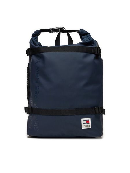 Tommy Jeans Plecak Tjm Daily + Rolltop Backpack AM0AM12120 Granatowy. Niebieskie plecaki męskie Tommy Jeans, bez wzorów, z jeansu. Za 289.99 zł.