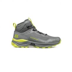 Buty trekkingowe męskie Garmont Engage Mid Gtx. Szare buty trekkingowe męskie Garmont, bez wzorów, z materiału, sportowe, za kostkę, bez obcasa, bez zapięcia. Za 851.00 zł.