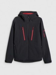 4F Kurtka przejściowa membrana 8000 męska - czarna 3XL. Czarne kurtki męskie 4f, l, bez wzorów, z materiału, bez ramiączek, bez kaptura. Za 499.99 zł.