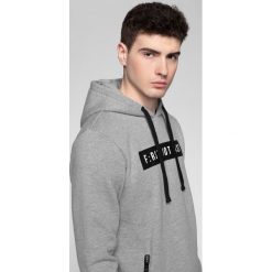 Bluza męska BLM202 - chłodny jasny szary melanż. Bluzy rozpinane męskie 4f. Za 119.99 zł.