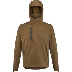 Kurtka termiczna z kapturem Mavic Deemax. Brązowe kurtki męskie MAVIC, bez wzorów, sportowe, bez ramiączek, z kapturem. Za 613.50 zł.