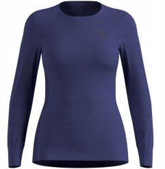 Bielizna termoaktywna z długim rękawem Odlo BL TOP crew neck l/s ACTIVE WARM roz. S Niebieska. Czerwona bielizna termoaktywna męska Odlo, l, bez wzorów, bez ramiączek. Za 180.51 zł.
