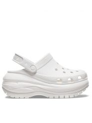 Crocs Klapki Mega Crush Clog 207988 Biały. Białe klapki i japonki męskie Crocs, bez wzorów, z tworzywa sztucznego. Za 259.99 zł.
