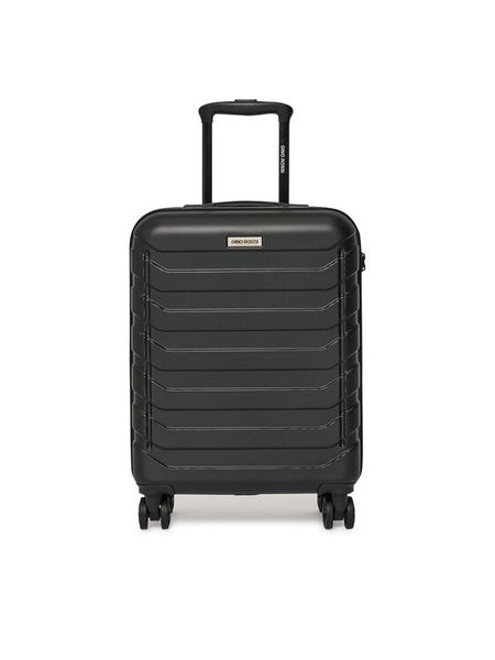 Gino Rossi Walizka kabinowa GIN-S-001-05-BLACK Czarny. Czarne walizki męskie Gino Rossi, bez wzorów, z tworzywa sztucznego. Za 259.99 zł.
