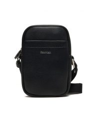 Calvin Klein Saszetka Raised Slim Reporter LV04D3278G Czarny. Czarne saszetki męskie Calvin Klein, bez wzorów, ze skóry. Za 289.99 zł.