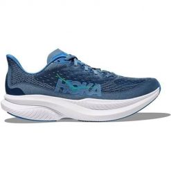 Buty do biegania męskie Hoka One One Mach 6. Niebieskie buty do biegania męskie Hoka One One, bez wzorów, bez zapięcia, do biegania. Za 804.00 zł.