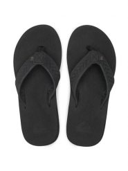 Quiksilver Japonki AQYL101091 Czarny. Czarne klapki i japonki męskie Quiksilver, bez wzorów, z nubiku. Za 109.99 zł.