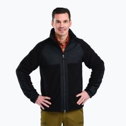 Kurtka męska Pinewood Pile Fleece. Czarne kurtki męskie Pinewood, m, bez wzorów, sportowe, bez ramiączek, bez kaptura. Za 399.99 zł.