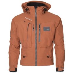Kurtka wędkarska do brodzenia Taimen Selenga - Dusty Orange. Brązowe kurtki męskie TAIMEN, m, bez wzorów, sportowe, bez ramiączek, bez kaptura. Za 649.99 zł.