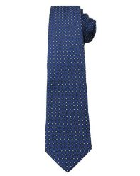 Granatowy Elegancki Krawat w Drobny Wzór Paisley -ALTIES- 6 cm, Męski. Niebieskie krawaty i muchy męskie Alties, bez wzorów, z tkaniny, eleganckie. Za 49.00 zł.