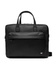 Tommy Hilfiger Torba na laptopa Th Flag Computer Bag AM0AM13989 Czarny. Czarne torby na laptopa męskie Tommy Hilfiger, bez wzorów, ze skóry. Za 569.99 zł.