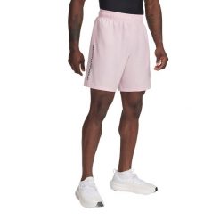 Spodenki treningowe męskie Under Armour Woven Wordmark. Czerwone szorty sportowe męskie Under Armour, bez wzorów, sportowe. Za 127.65 zł.