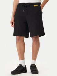 Versace Jeans Couture Szorty sportowe 80GADT04 CF01T Czarny Regular Fit. Czarne szorty sportowe męskie Versace Jeans Couture, bez wzorów, z bawełny, sportowe. Za 639.99 zł.