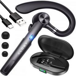 Słuchawka bezprzewodowa do rozmów Bluetooth zestaw słuchawkowy z etui ładującym G1 Alogy Czarna. Czarne zestawy słuchawkowe Alogy. Za 186.81 zł.
