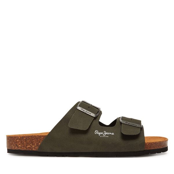 Klapki Pepe Jeans. Brązowe klapki i japonki męskie Pepe Jeans, bez wzorów, z jeansu. Za 319.99 zł.