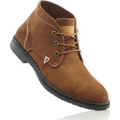 Botki sznurowane bonprix brązowy. Buty zimowe męskie marki bonprix. Za 59.99 zł.